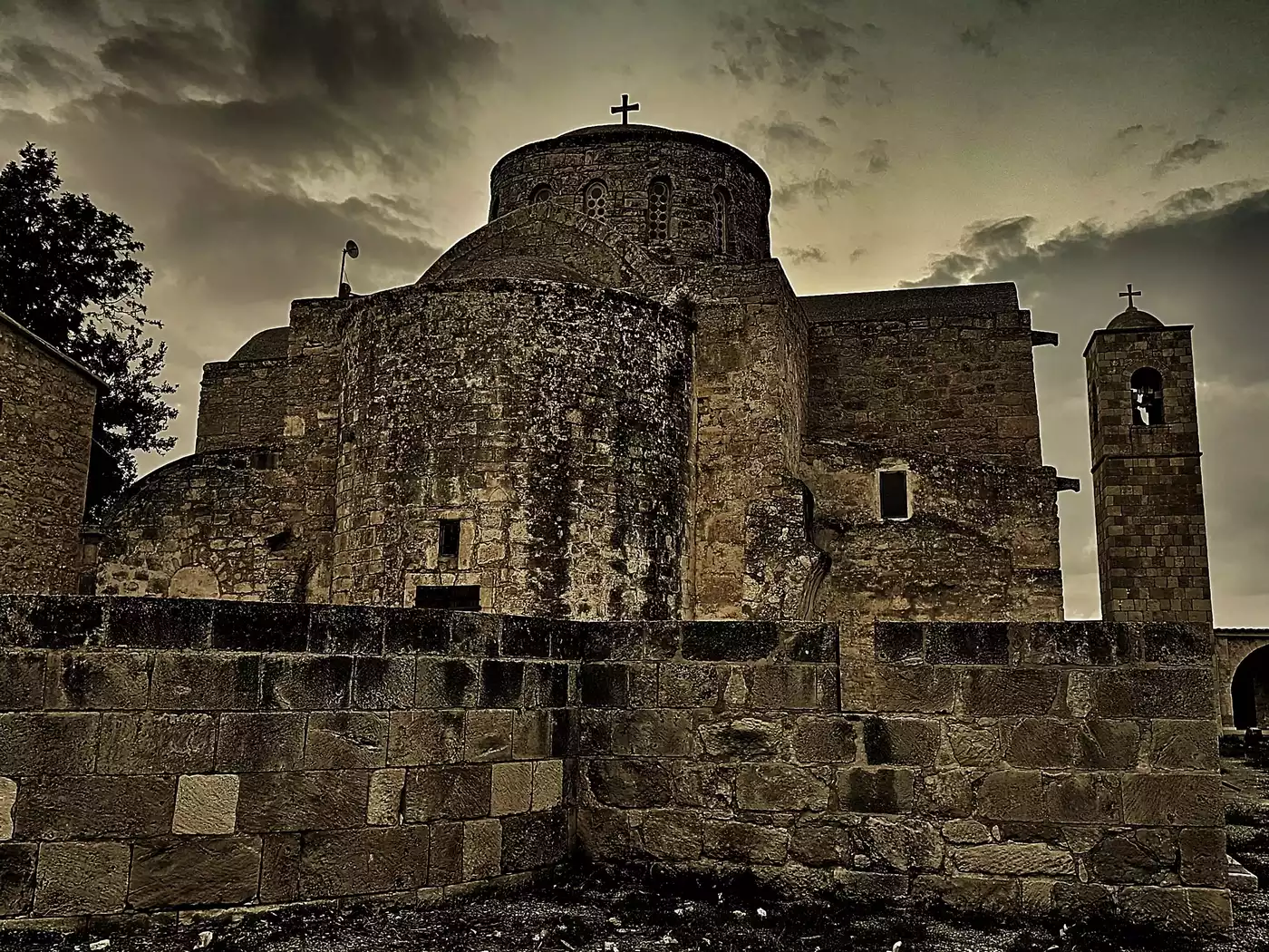 Apostle Barnabas's forsaken monastery in Salamis, Cyprus.