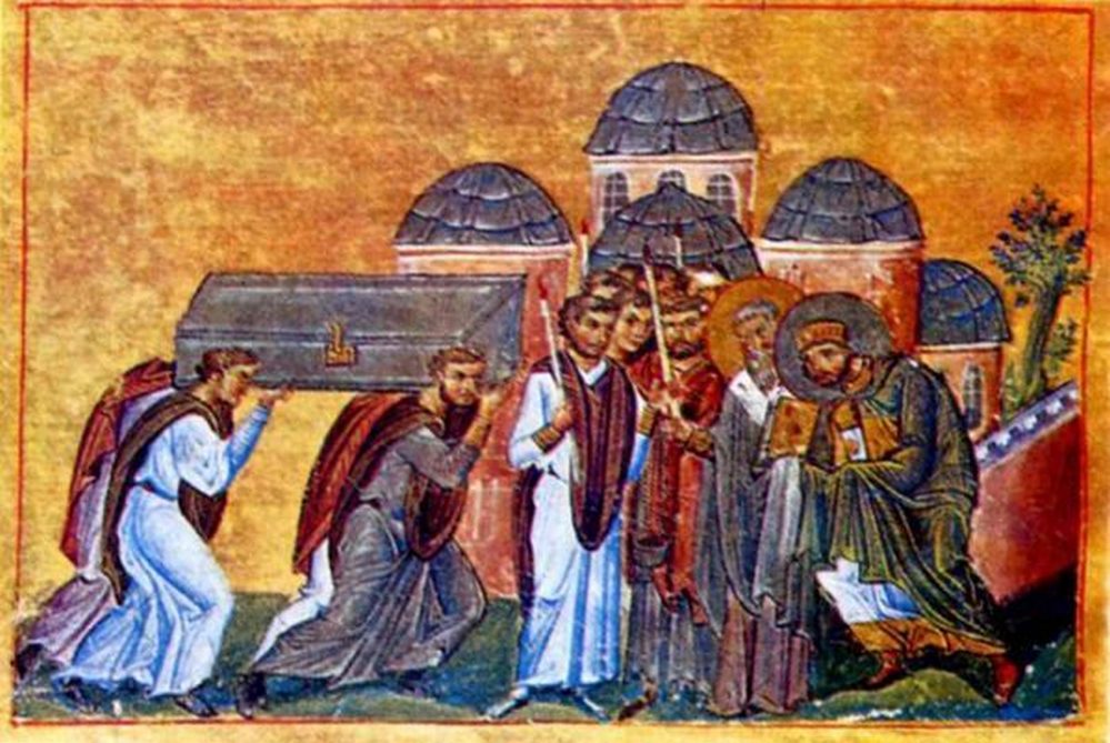 St. Theodosius the Younger, miniature by St. Nicodemus.