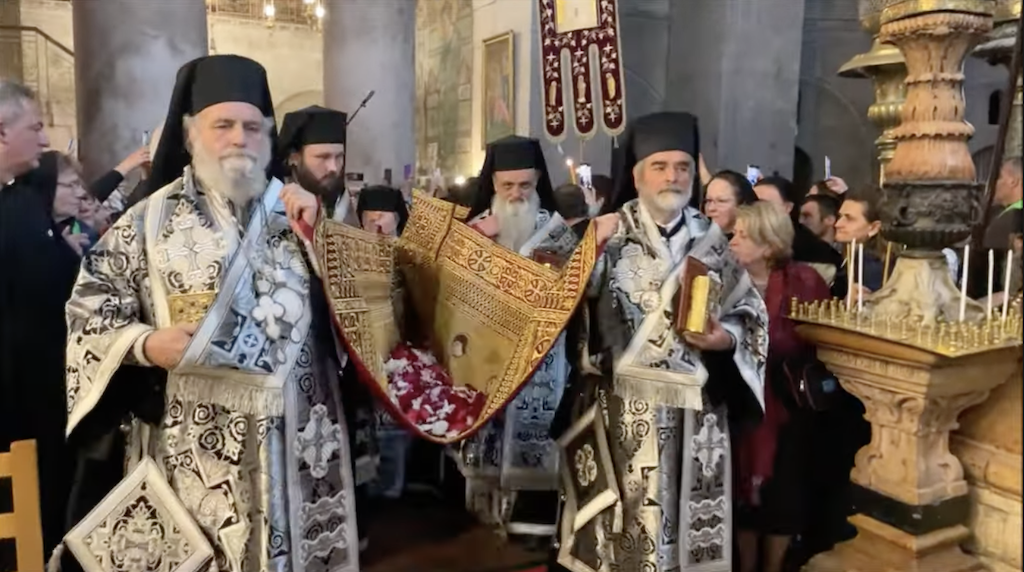 Jerusalem Patriarchate's Hierarchs in Holy Week Litany.
