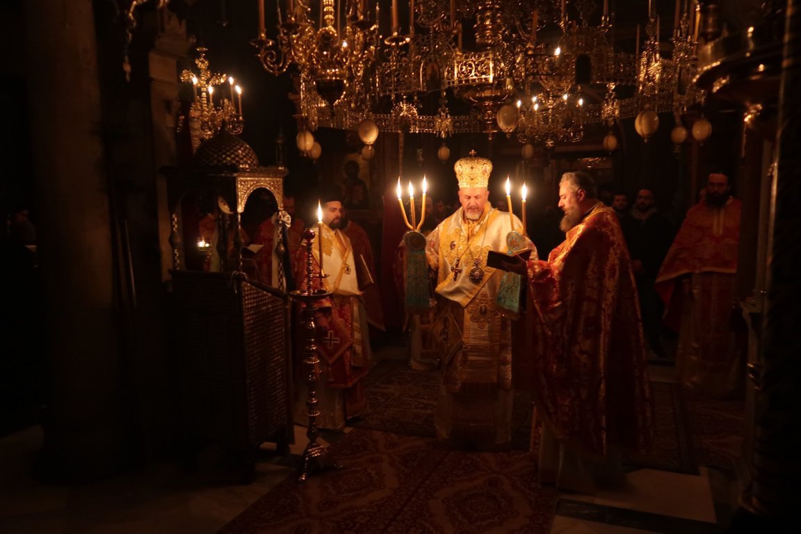 Holy Vigil at monastery with Metropolitan Emmanuel and Bishop Maximos.