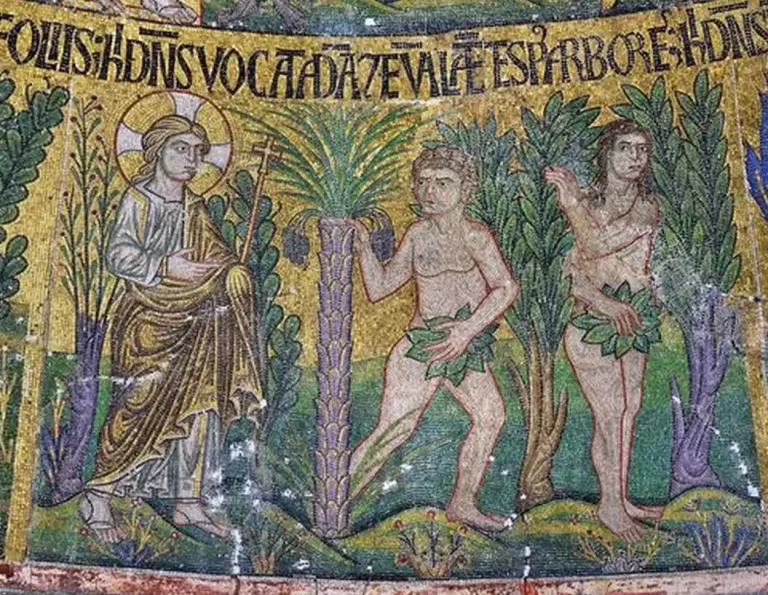 13th-century-Genesis-Adam-Eve-hiding-Venice-art.