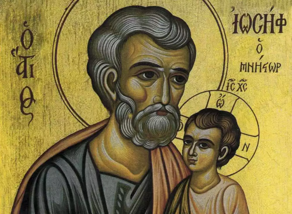 Intricate-icon-Saint-Joseph-baby-Jesus-gold-leaf-detail