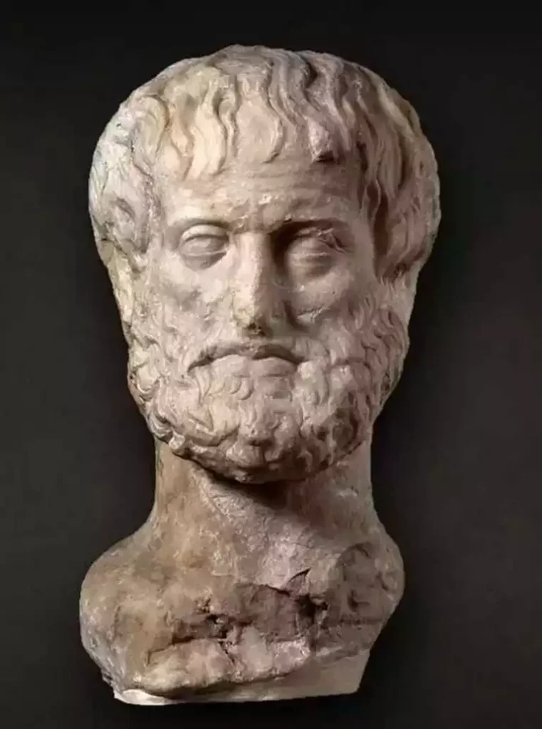 Double-faced-Aristotle-marble-head-Roman-copy-325-300-BC-Athens.