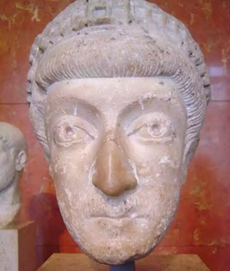 Theodosius II's marble bust - Louvre's glory.