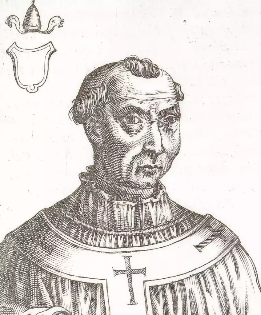 Medieval-Pope - An intricate portrayal of Pope Stephen II.