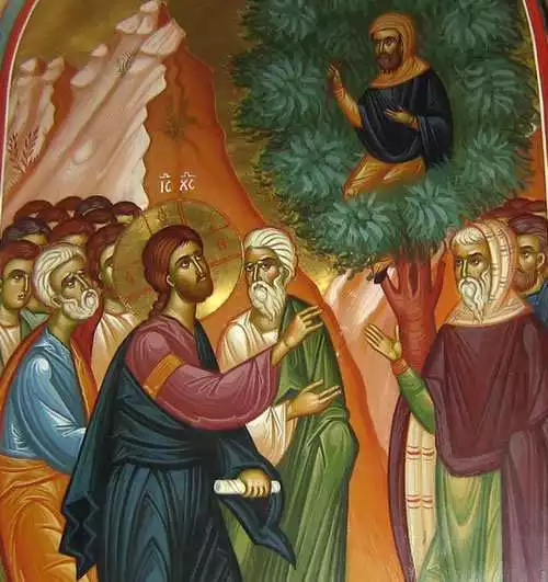 Vibrant-Byzantine-Zacchaeus-tree-Jesus-symbolism-artwork.