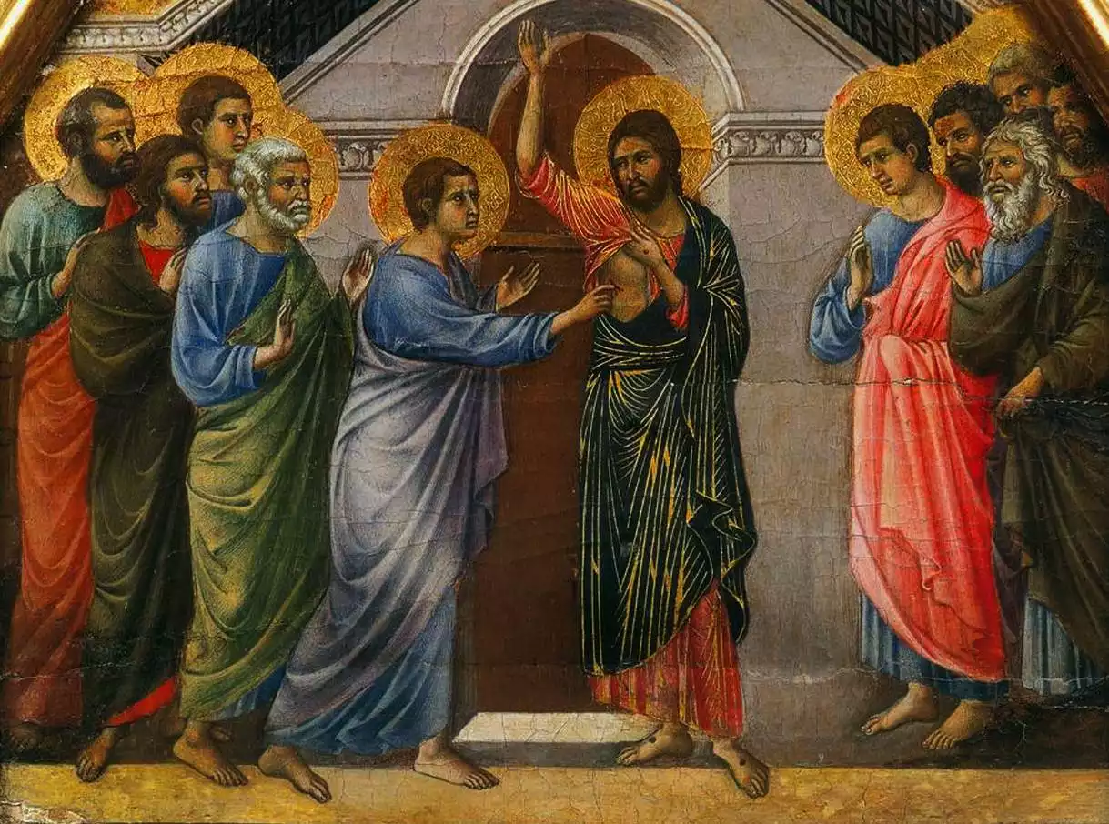 Duccio's Thomas - 1308 Art