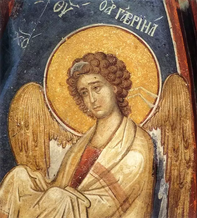 Archangel-Gabriel-fresco-Saints-Anargyroi-chapel-Vatopedi
