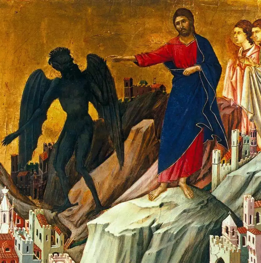 1308-11-Duccio-scene-Temptation-Mountain-artistry-devil.