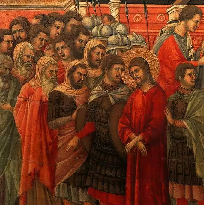 Duccio-1308-Pilate-Washing-Hands-Tempera-Museo-Siena.