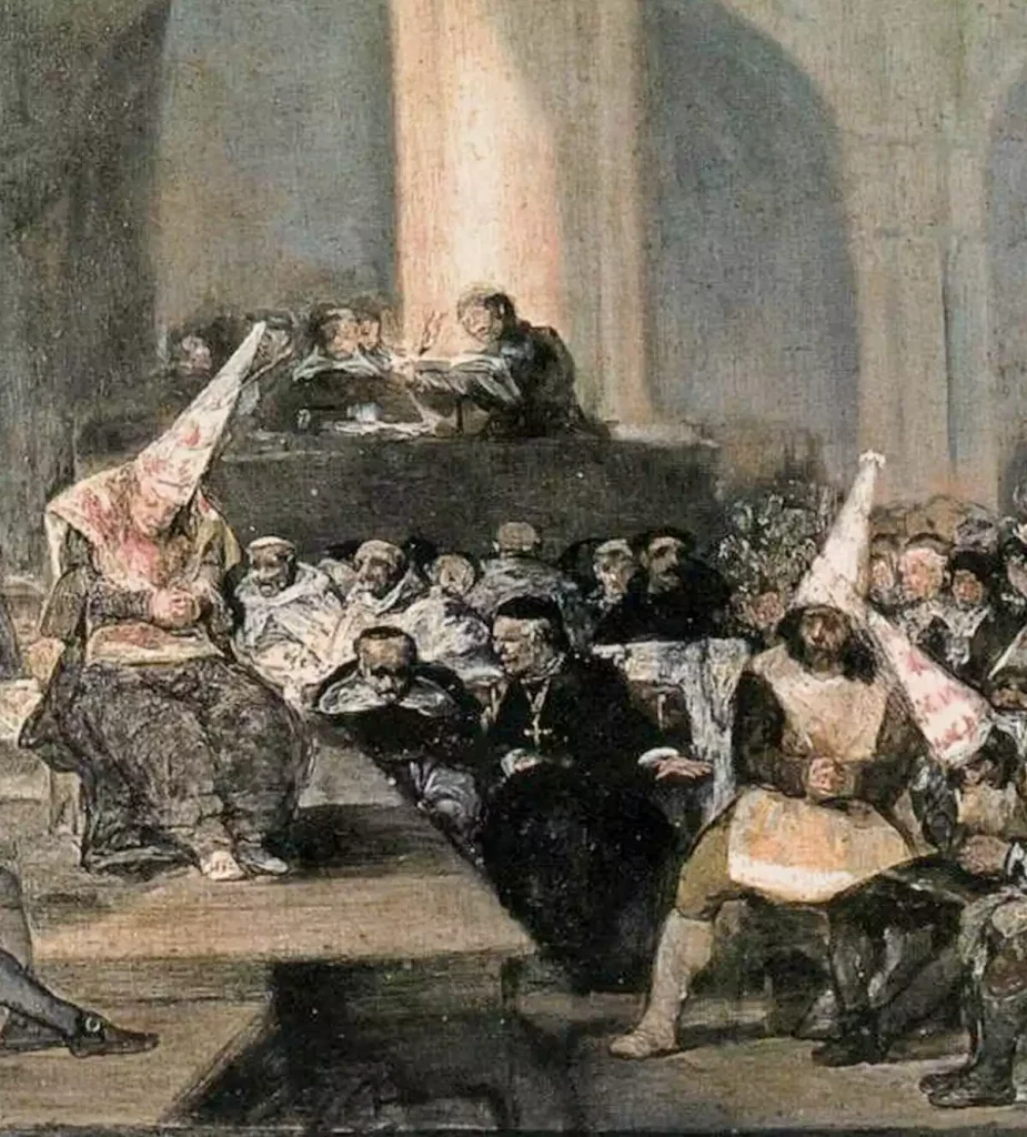 Goya's-painting-shows-dark-Inquisition-courtroom-scene