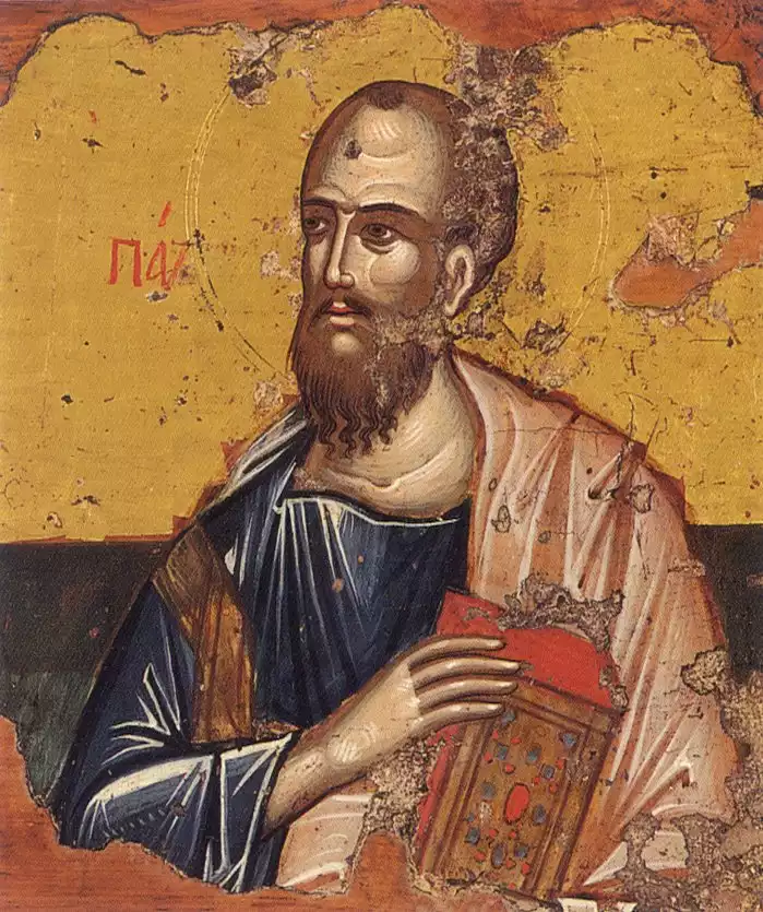 Vibrant-hued-Saint-Paul-Byzantine-icon-15th-century