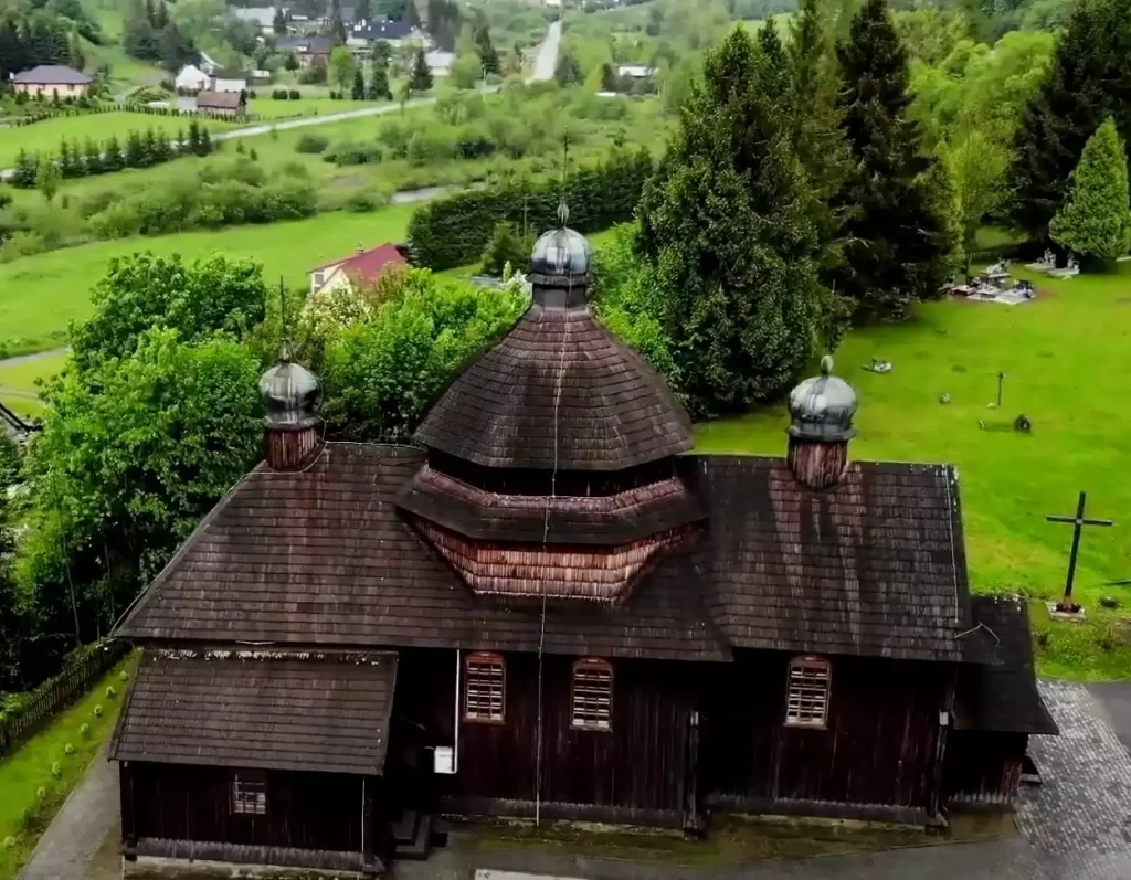 Orthodox-church-amid-Poland's-scenic-landscape