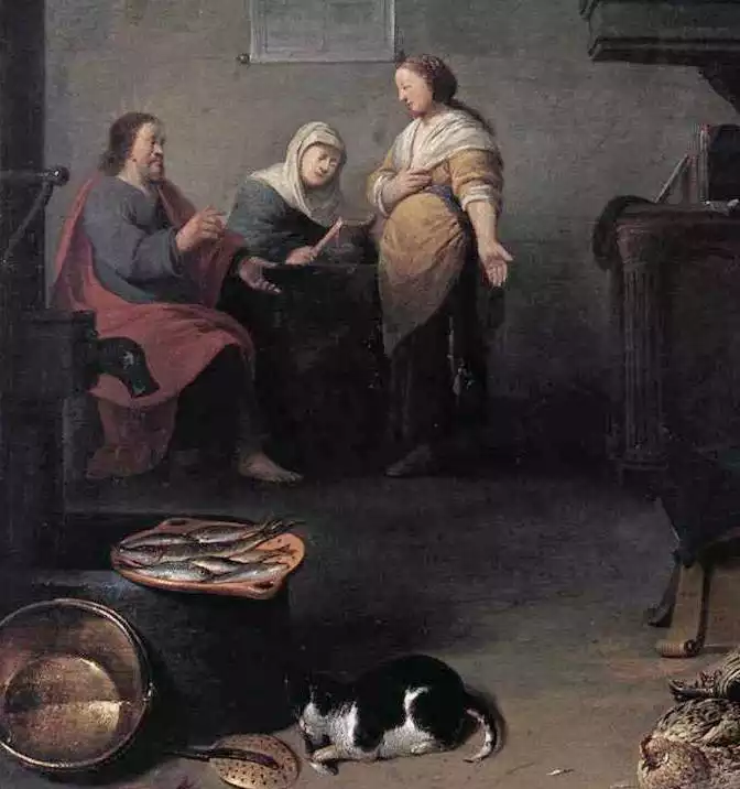 Pieter-de-BLOOT's-1637-oil-painting-Christ-Mary-Martha