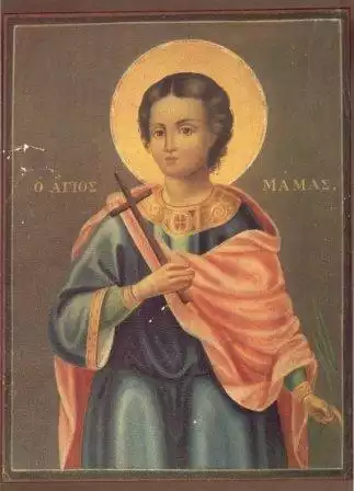 Icon-of-Saint-Mamas-in-ornate-robes