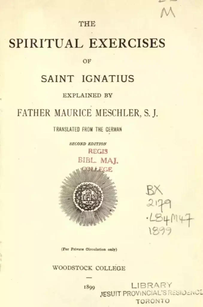 Historic-first-page-of-Ignatian-spiritual-guide-book