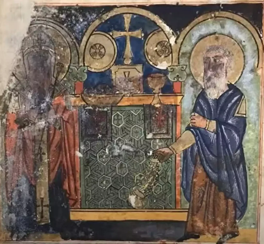 Vivid-Syriac-Orthodox-icon-in-fresco-style