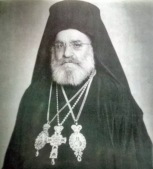 Monochrome-portrait-Ecumenical-Patriarch-Maximos-V-regal-look