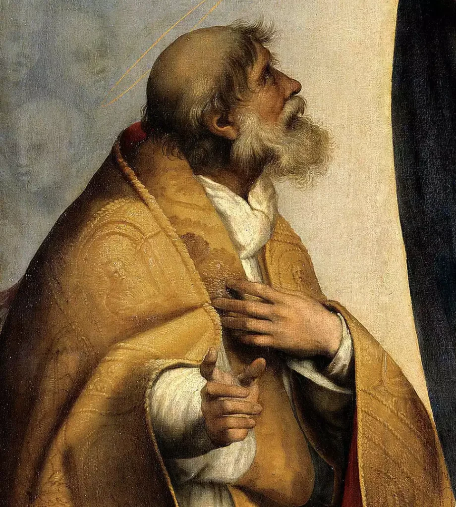 Raphael's-detailed-oil-portrait-of-Pope-Callixtus-II.